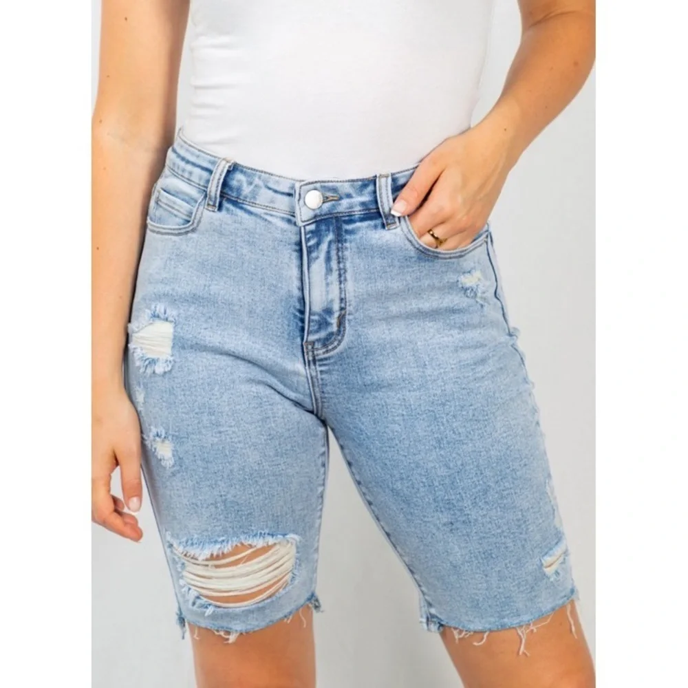 Sweet Summertime Distressed Shorts